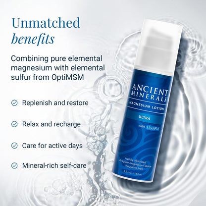 Loción de Magnesio Ultra + MSM